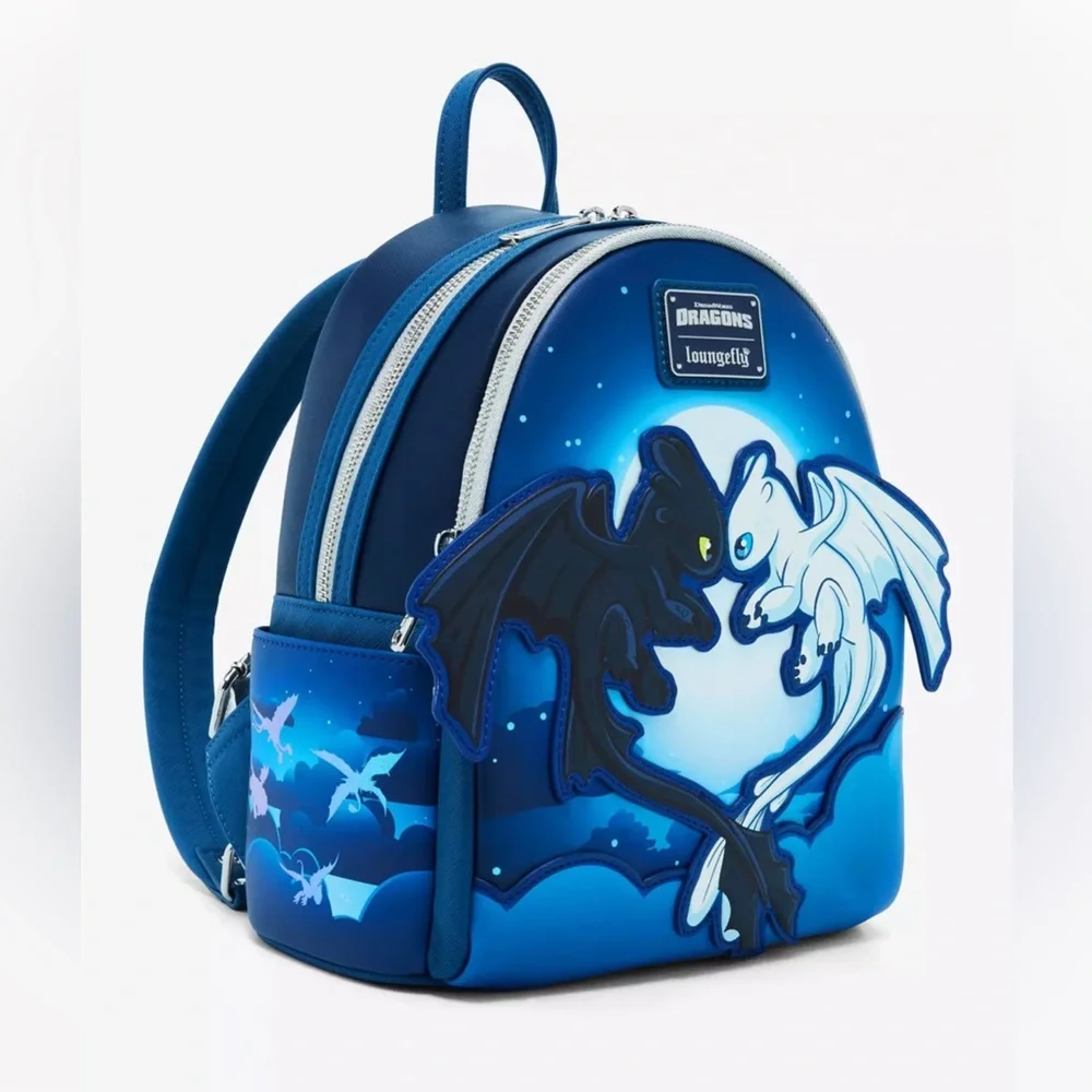 Loungefly DreamWorks How to Train Your Dragon Toothless & Light Fury Mini